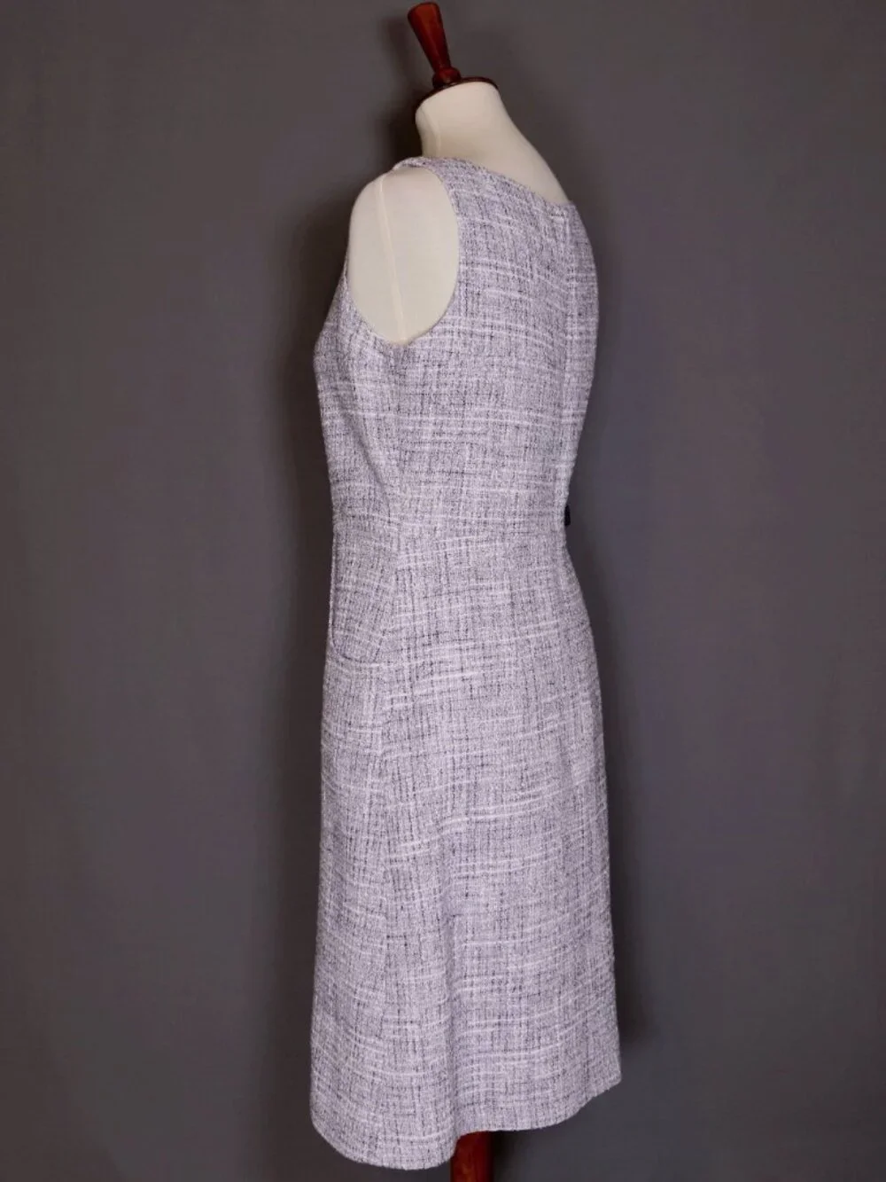 CHANEL Size 40 Lilac Purple White Dress Knee Length - Picture 7 of 15